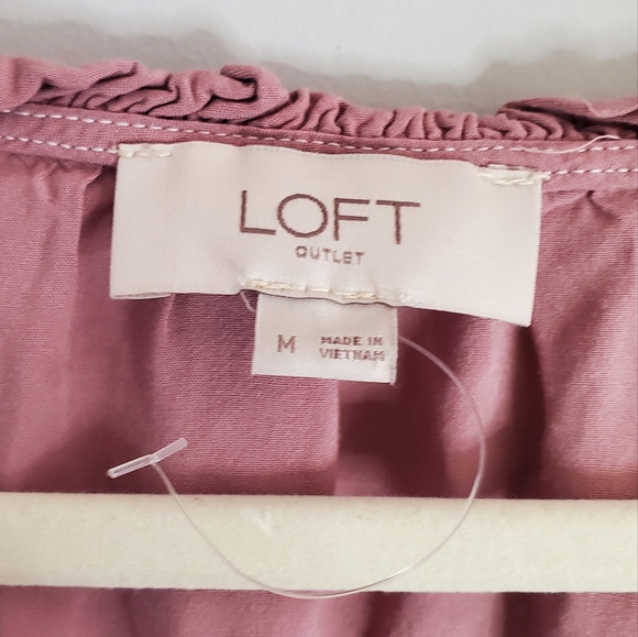 Ann Taylor LOFT Outlet Women  Short Sleeve Blouse|Size: Medium - Picture 3 of 5